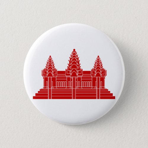 Angkor Wat Cambodian  Khmer Flag Button