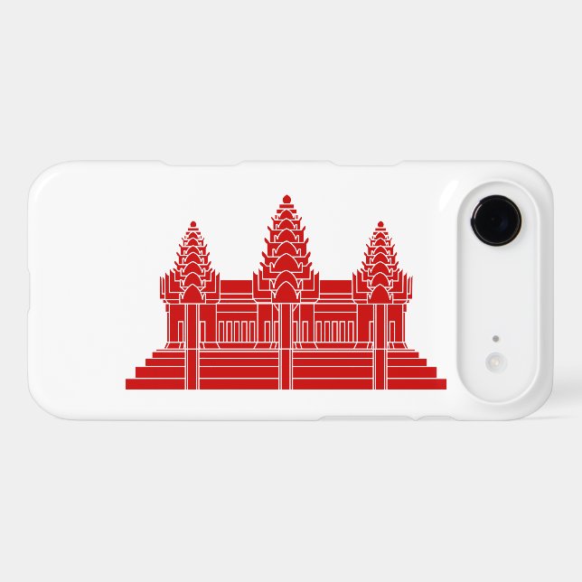 Angkor Wat Cambodian / Khmer Flag Case-Mate iPhone Case (Back (Horizontal))
