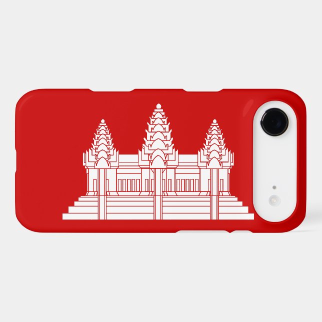 Angkor Wat Cambodian / Khmer Flag Case-Mate iPhone Case (Back (Horizontal))