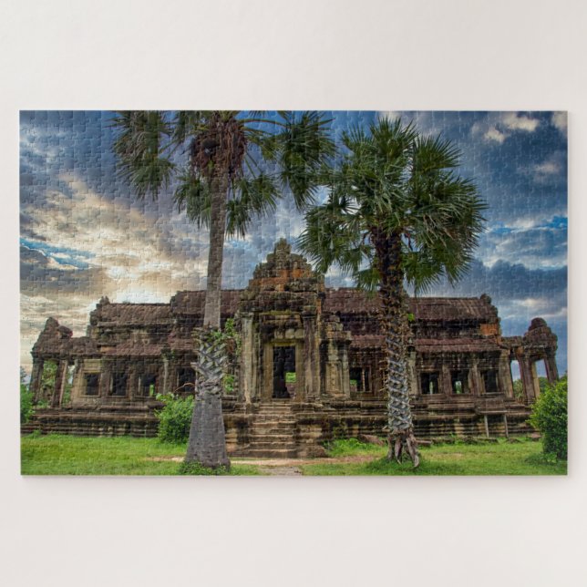 Angkor Wat Cambodian Khmer Temple Jigsaw Puzzle (Horizontal)