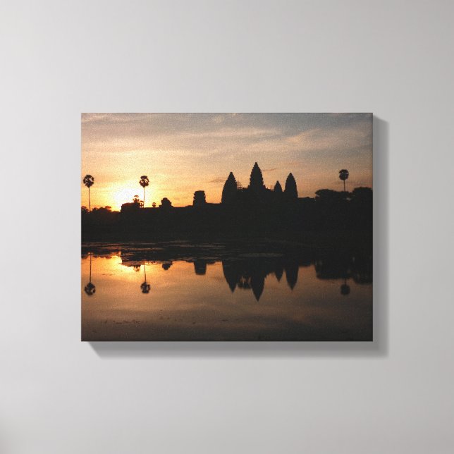 angkor wat golden canvas print (Front)