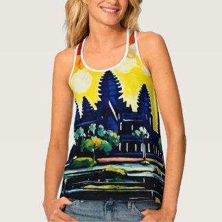  "Angkor Wat Inspired by Marc Chagall" Tank Top