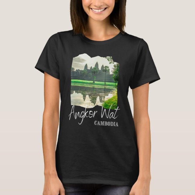 Angkor Wat Khmer Historical Temple Cambodia T-Shirt (Front)