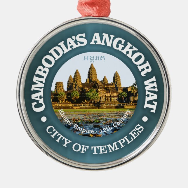 Angkor Wat Metal Ornament (Front)