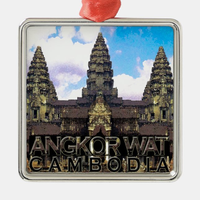 Angkor Wat Metal Ornament (Front)