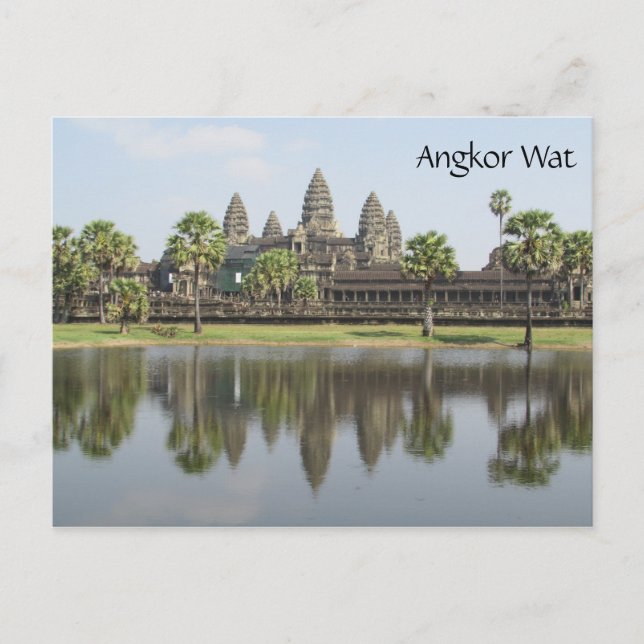 angkor wat reflected postcard (Front)