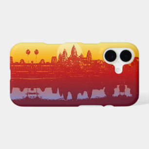 Angkor Wat Sunset Modern Silhouette Art Sunrise iPhone 17 Case