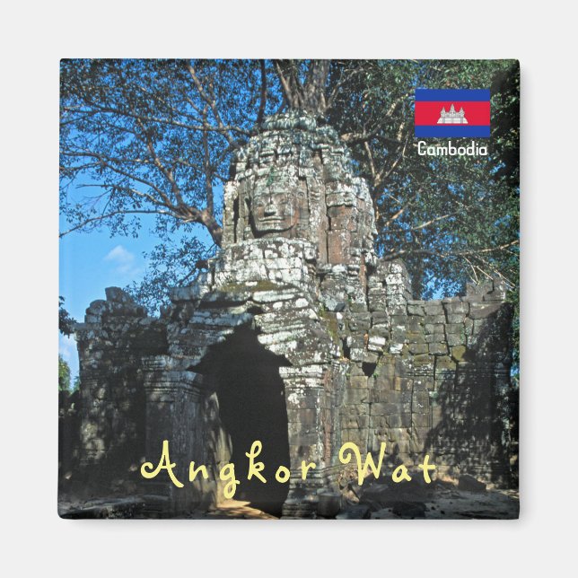 Angkor wat, Ta som temple - Cambodia, Asia Magnet (Front)