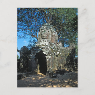 Angkor wat, Ta som temple - Cambodia, Asia Postcard