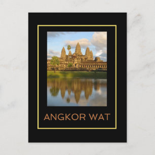 Angkor Wat Temple Cambodia Travel Photo Postcard