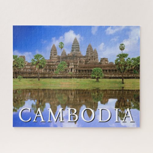 Angkor Wat Temple  Kampuchea Cambodia Jigsaw Puzzle