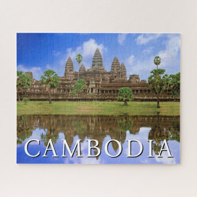 Angkor Wat Temple | Kampuchea, Cambodia Jigsaw Puzzle (Horizontal)