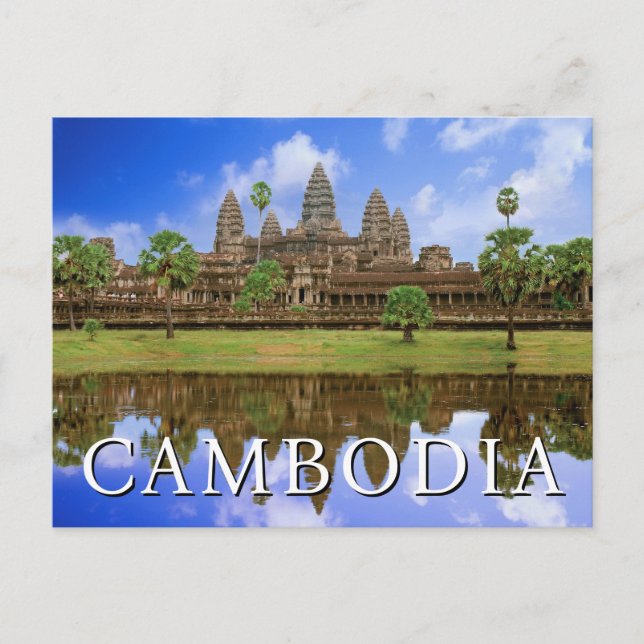 Angkor Wat Temple | Kampuchea, Cambodia Thank You Postcard (Front)