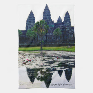 Angkor Wat Temple Reflections (Cambodia) Kitchen Towel