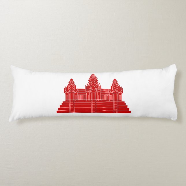 Angkor Wat Ver.2.0. Khmer Temple Body Pillow (Front)