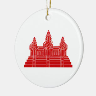 Angkor Wat Ver.2.0. Khmer Temple Ceramic Ornament