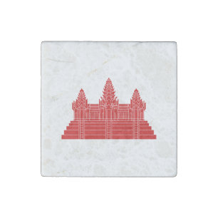 Angkor Wat Ver.2.0. Khmer Temple Stone Magnet