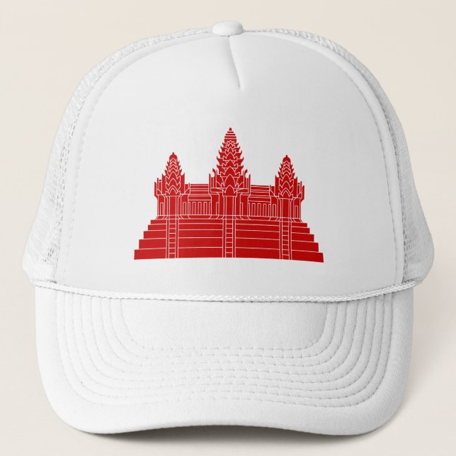 Angkor Wat Ver.2.0. Khmer Temple Trucker Hat (Front)