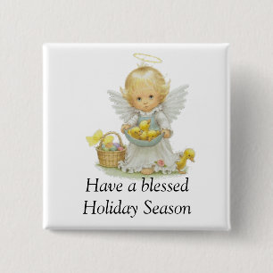 Angle Holiday Button