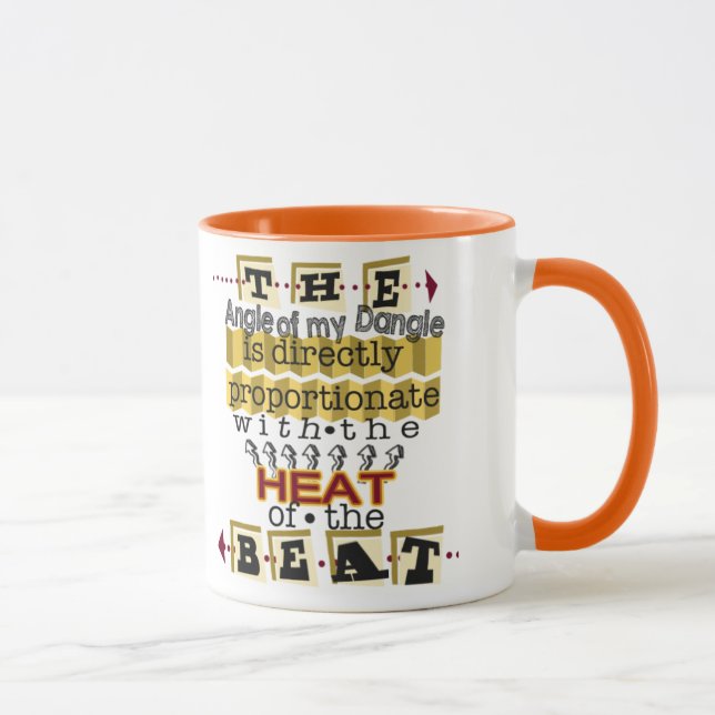 Angle Of One's Dangle Scientific Doodle Diagram - Mug (Right)