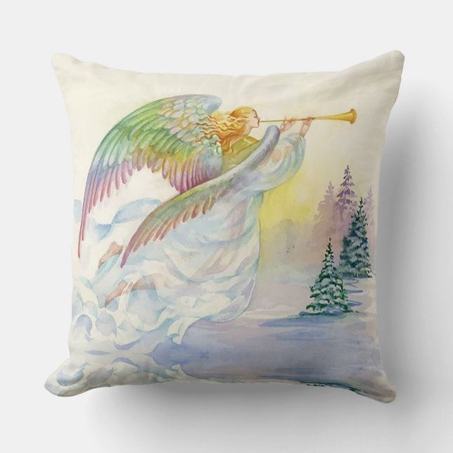 Angle of Peace  Throw Pillow (Front)