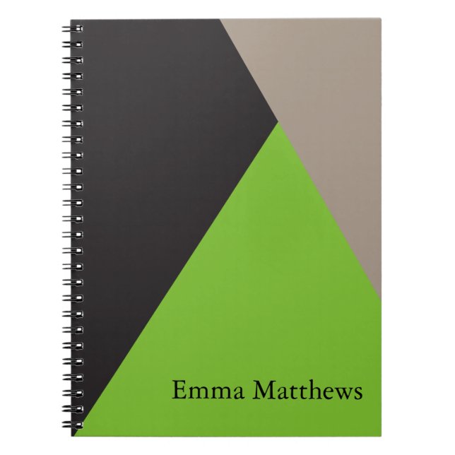 Angle on Color Modern Professional Personalized Notebook (Front)