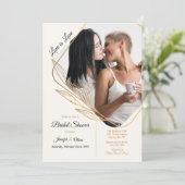 Angle Photo Bridal Shower Invitation (Standing Front)
