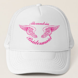 Angle wing brides bachelorette party trucker hat