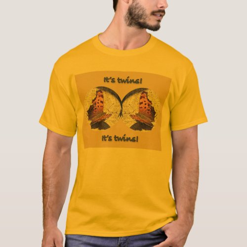 Angle Wing Comma Butterfly Its Twins T_Shirt