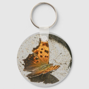 Angle Wing Comma Butterfly Keychain