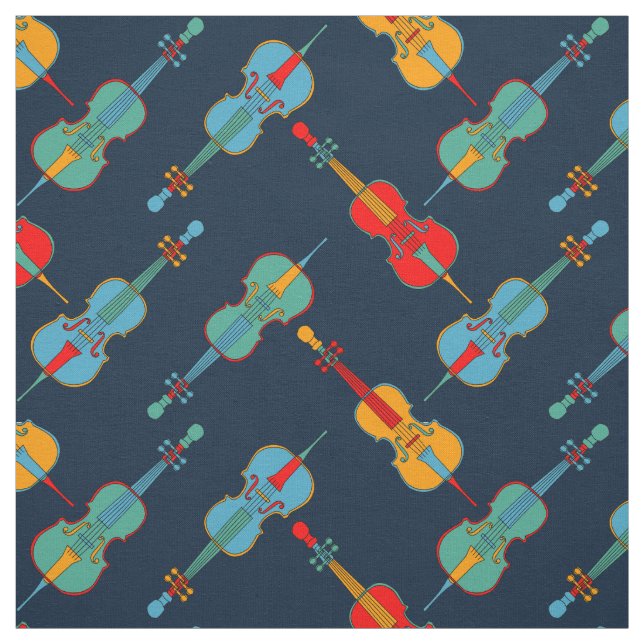 Angled Cellos Fabric (Swatch)