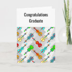 Angled Cellos Graduation Card