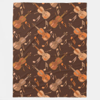 Angled Violins Music Notes 