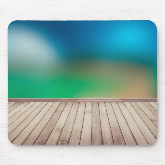 angled wood floor mouse pad (Front)