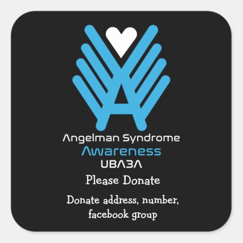 Angleman Syndrome Awareness  Square Sticker