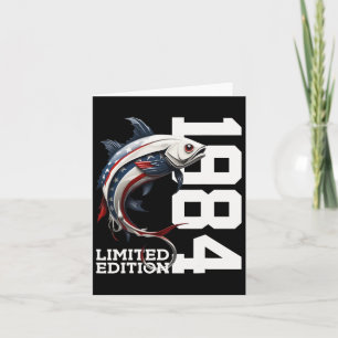 Angler 41st Birthday Fishing Limited Edition 1984  Card