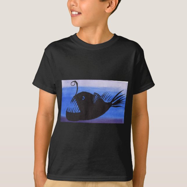 Angler Fish Silhouette T-Shirt (Front)