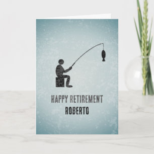 Angler & Fish theme Male Birthdays or Celebrations Card