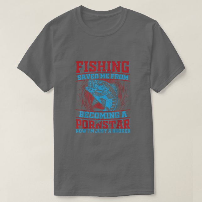 Angler Funny saying about fishing for men and wome T-Shirt (Design Front)