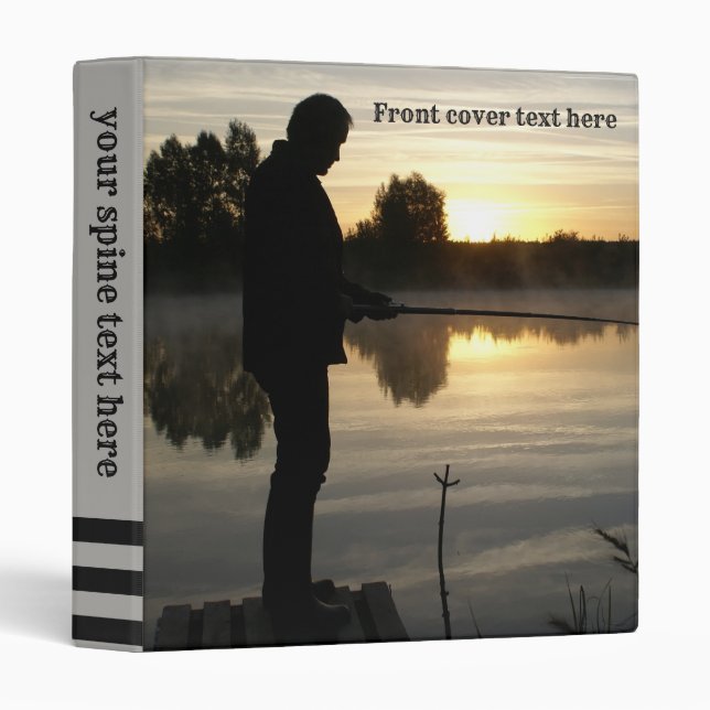 Angler morning 3 ring binder (Front/Spine)