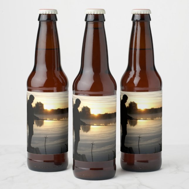 Angler morning beer bottle label (Bottles)