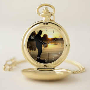 Angler morning pocket watch