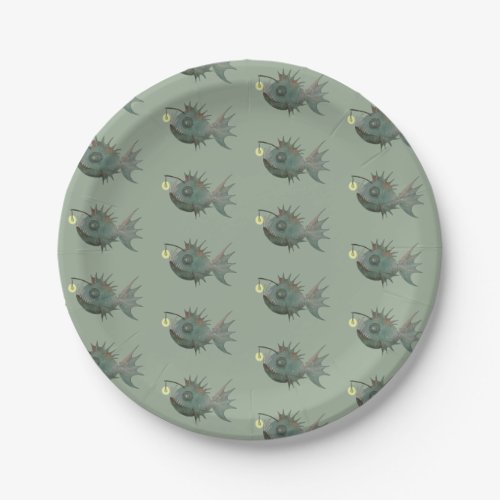 angler  paper plates