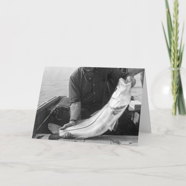 Angler with Snook, Marco Island, Florida, 1965 Card (Front)