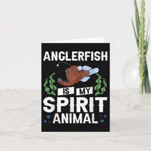 Anglerfish Deep Sea Angler Fish Skeleton Card