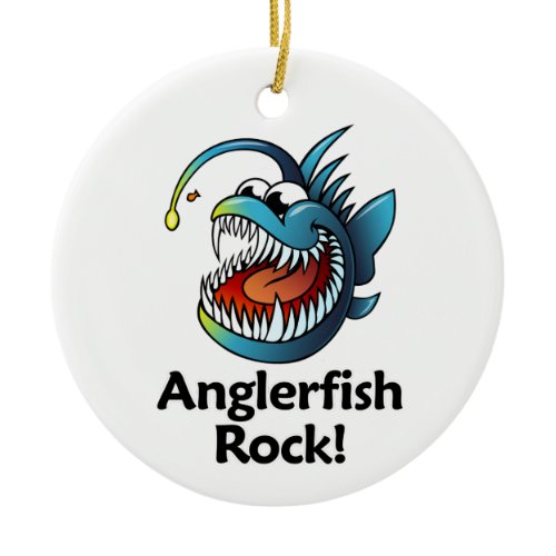 Anglerfish Rock! Ceramic Ornament