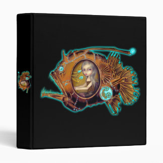 Anglerfish Submarine steampunk Binder