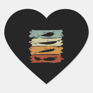Anglers, Fishing, Fish, Fishing Hooks, Blinkers Heart Sticker