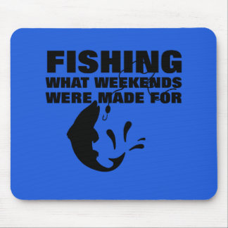 Anglers Fishing Themed Funny Slogan Mouse Pad
