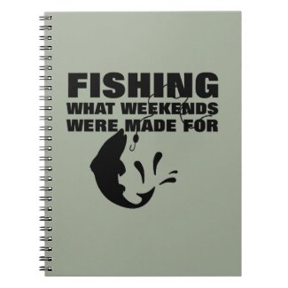 Anglers Fishing Themed Funny Slogan Notebook